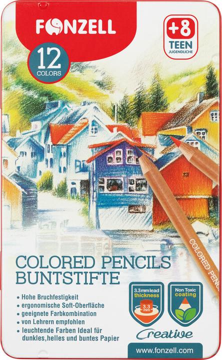 Produktbild Fonzell Farbstifte Creative in Metallschachtel (12x)