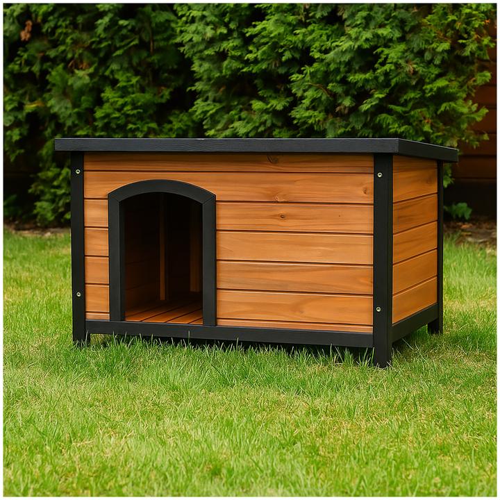 Image du produit HTI-Living Robuste Hundehütte mit Flachdach Witterungsbeständig und Komfortabel (Niche pour chien)