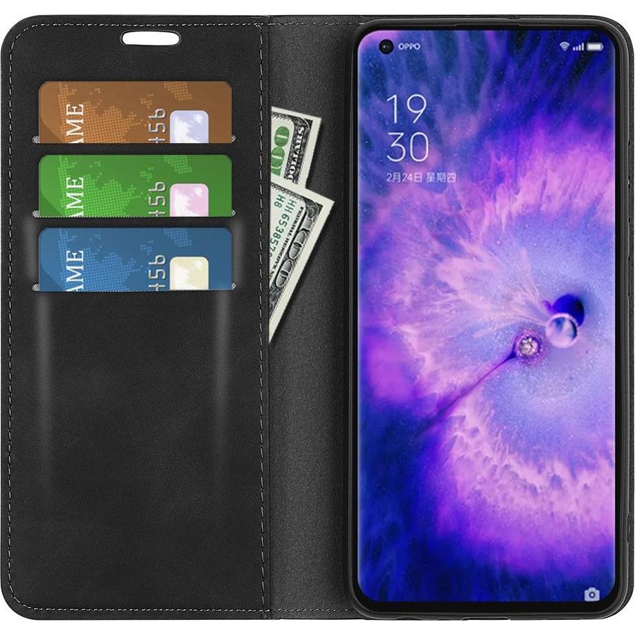 Thumbnail - Cover-Discount OPPO Find X5 - Stand Flip Case Hülle schwarz (Oppo Find X5), Smartphone Hülle, Schwarz