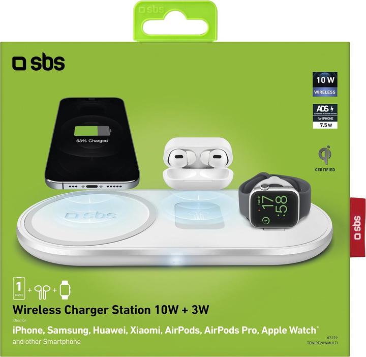 Immagine prodotto SBS Dock di ricarica wireless da 10 W x 3 (10 W)