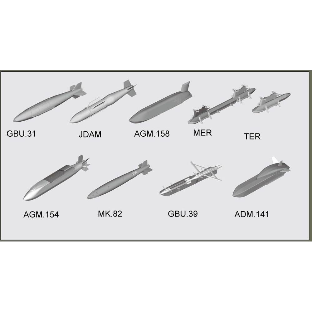 Trumpeter US aircraft weapons - Guided Bombs