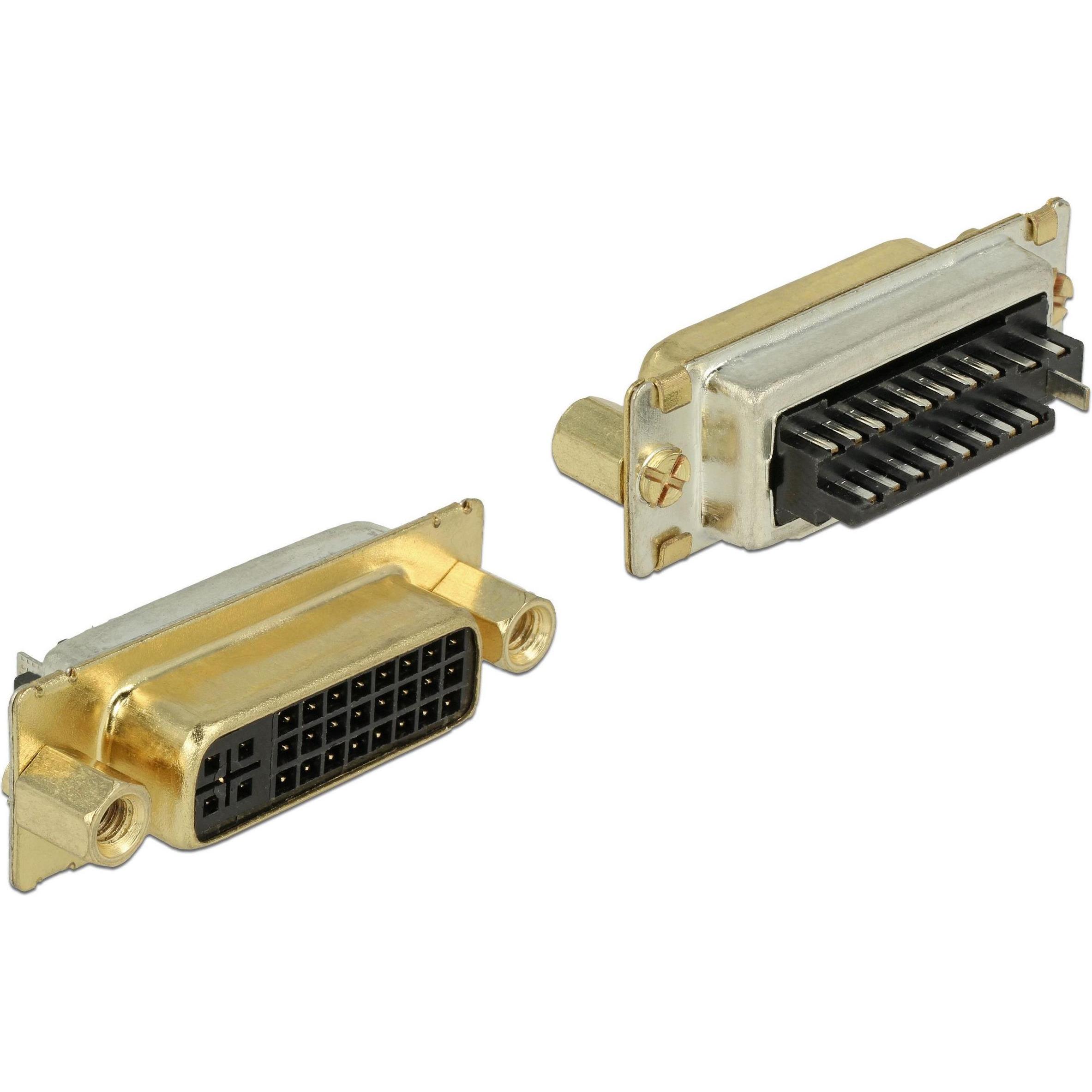 Delock Steckerverbinder DVI 24+5 Buchse (DVI, 1.77 cm), Data + Video Adapter, Silber