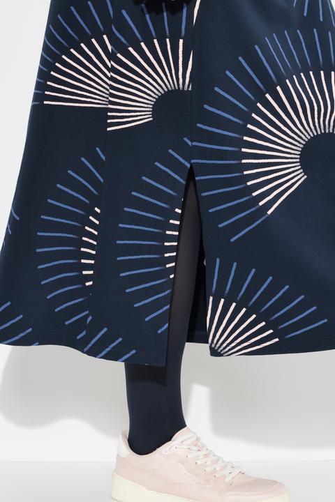 Actual product image Ulla Popken Eco Cotton Abstract Print Sweatshirt Dress (46, 48)