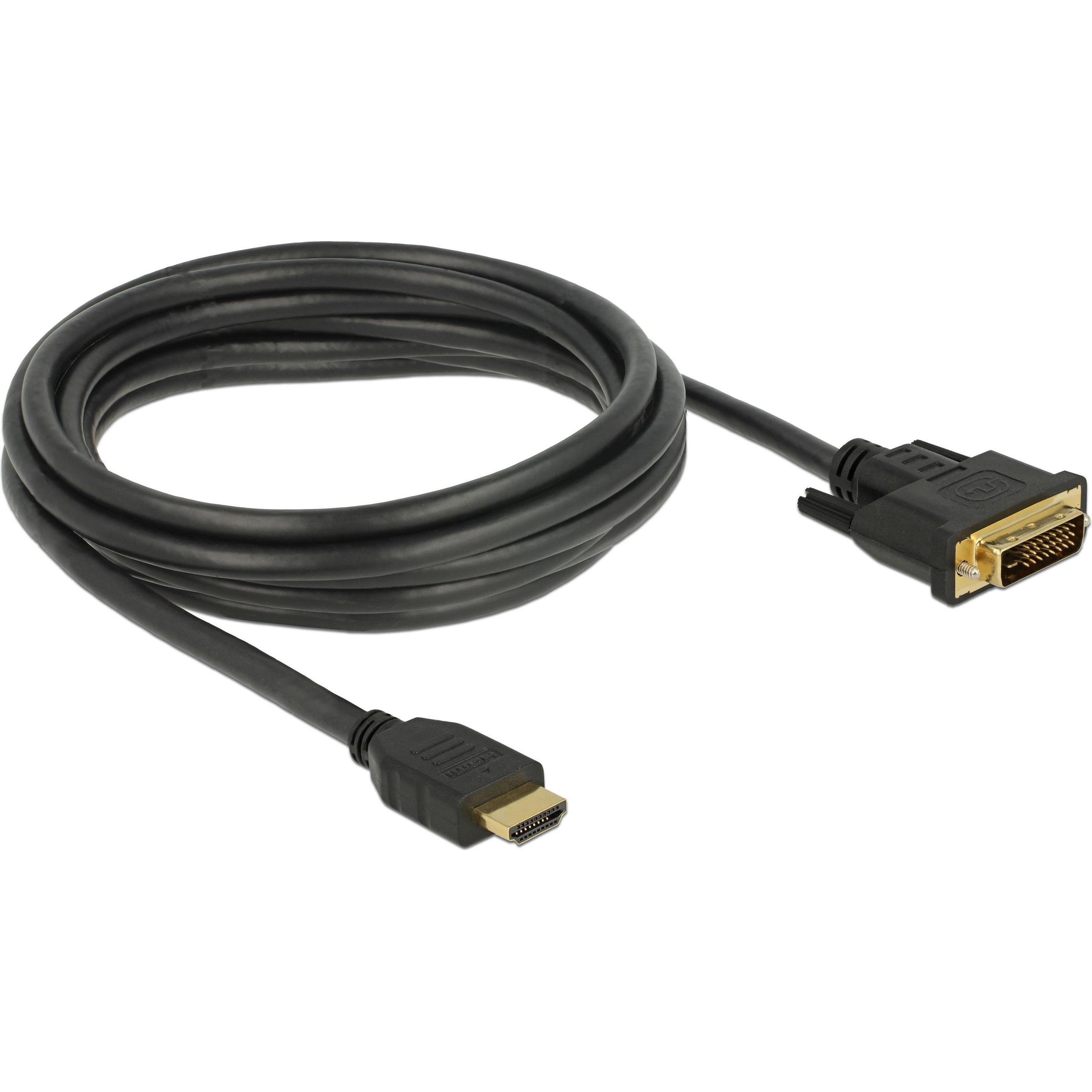 Thumbnail - Delock DVI HDMI (Typ A) — DVI HDMI (Typ A) (3 m, HDMI, DVI), Video Kabel