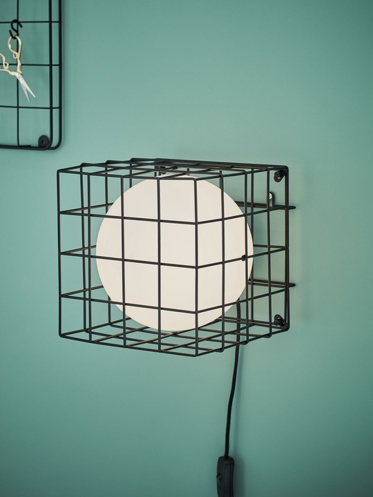 Produktbild Markslöjd MARKSLOJD Cage Wand-/Tischleuchte Schwarz (E14)