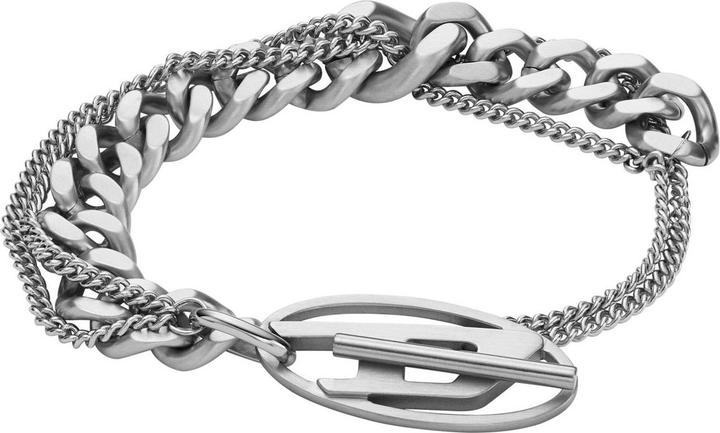 Productafbeelding Diesel Armband OVAL D LOGO (19 cm, Roestvrij staal)