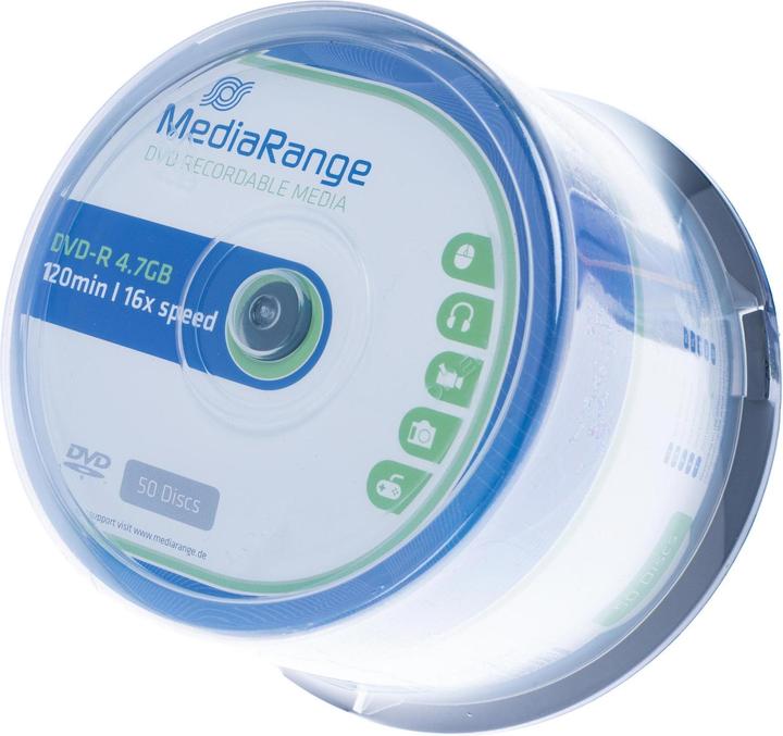 Productafbeelding MediaRange DVD-R 4,7GB, 50 spoelen (50 x)