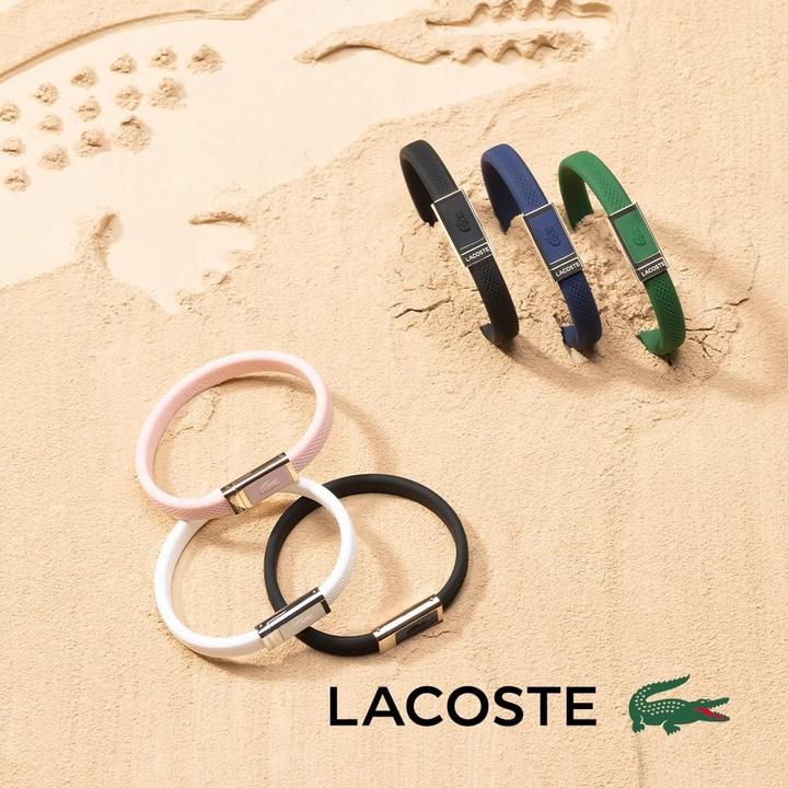 Actual product image Lacoste Black silicone bracelet 2040114 (Silicone)