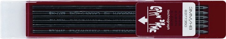 Actual product image Caran d'Ache Technograph refills (Refill, Grey, 2 mm)