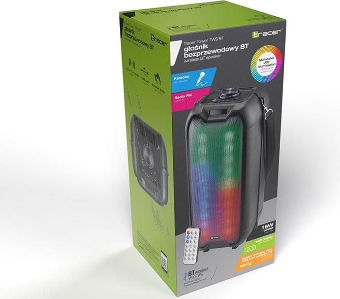 Image du produit Tracer Tour LED TWS Enceinte BLUETOOTH (8 h, Fonctionnement sur secteur)