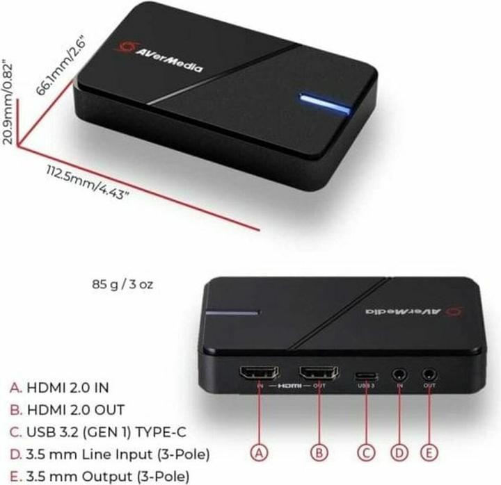 Immagine prodotto AVerMedia LIVE GAMER EXTREME 3 - GC551G2BOITIER D'ACQUISITION (PC)