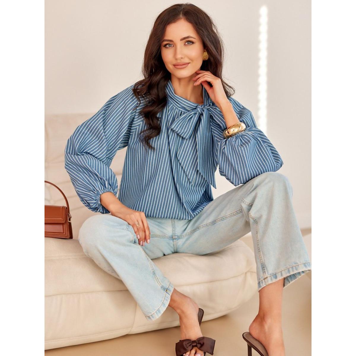 Roco Fashion, Bluse, Bluse, Blau, (36)