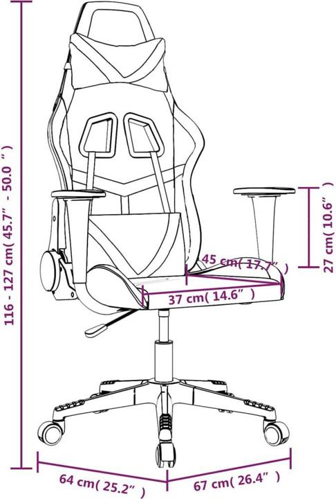 Actual product image vidaXL Gaming-Stuhl