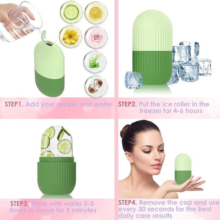 Produktbild PhoneLook Ice Face Roller Gesichtsmassage Kryotherapie Silikon-Werkzeug Hautpflege und Massage t