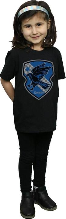 Actual product image Girls Ravenclaw Crest Flat Cotton T-Shirt (152, 158)