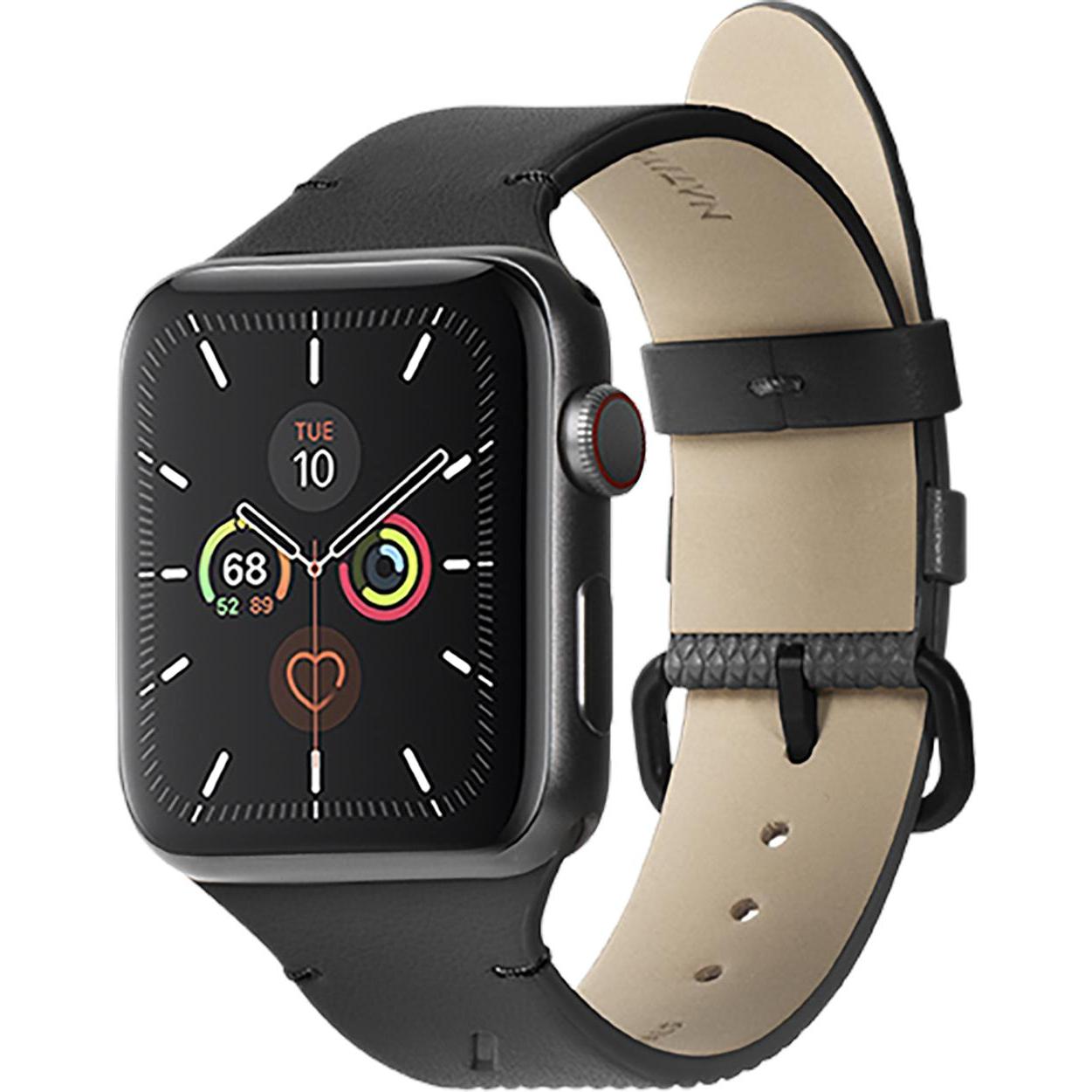 Thumbnail - Native Union ReClassic Strap (42 mm, 44 mm, 45 mm, Leder, Edelstahl, Recyceltes Kunststoff, Recyceltes Polyester, Apple ...