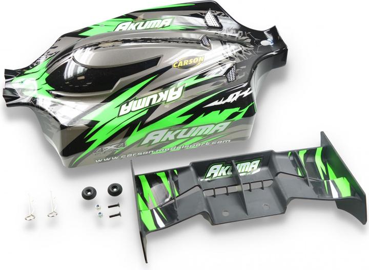 Carson 1:8 Karosserie-Set Akuma grün/cyan