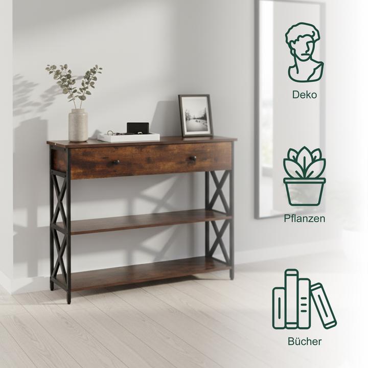 Produktbild Relaxdays Konsolentisch (80 x 100 x 30 cm)