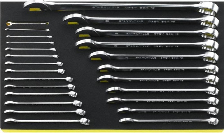 Produktbild Stahlwille Ringmaulschlüsselsatz (15 mm, 11 mm, 8 mm, 9 mm, 19 mm, 12 mm, 16 mm, 13 mm, 18 mm, 17 mm, 14 mm, 10  mm)