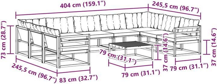 Immagine prodotto vidaXL Outdoor-Sofa