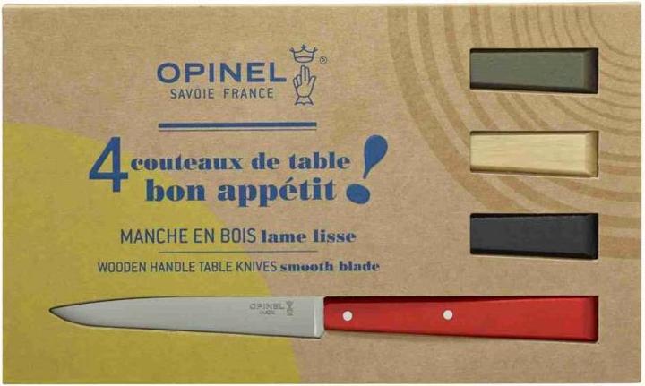Produktbild Opinel No 125 BON APPETIT LOFT Tafelmesser-Set, 4x (4 Stk.)