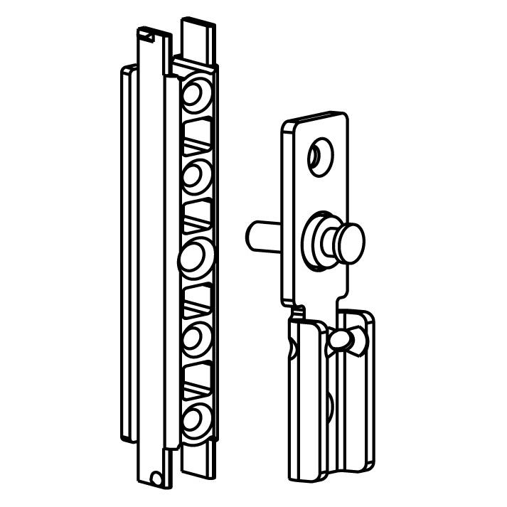 Geze, Mobilier : équipements, Plaques de fixation pour sécurité anti-chute et anti-crépi FPS (1 pcs)