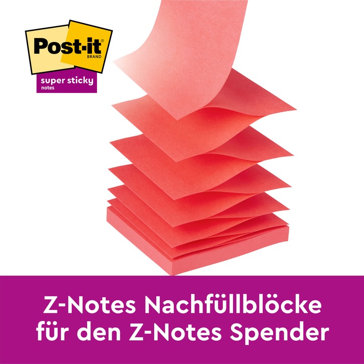 Actual product image Post-it Block Super Sticky Z-Notes (76 x 76 mm)