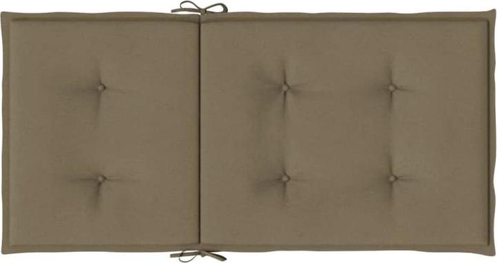 Actual product image vidaXL Low backrest cushions 4 pcs. fabric (100 x 50 x 4 cm)