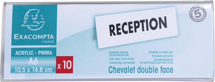 Actual product image Exacompta Table leaflet stand (A6, Across)