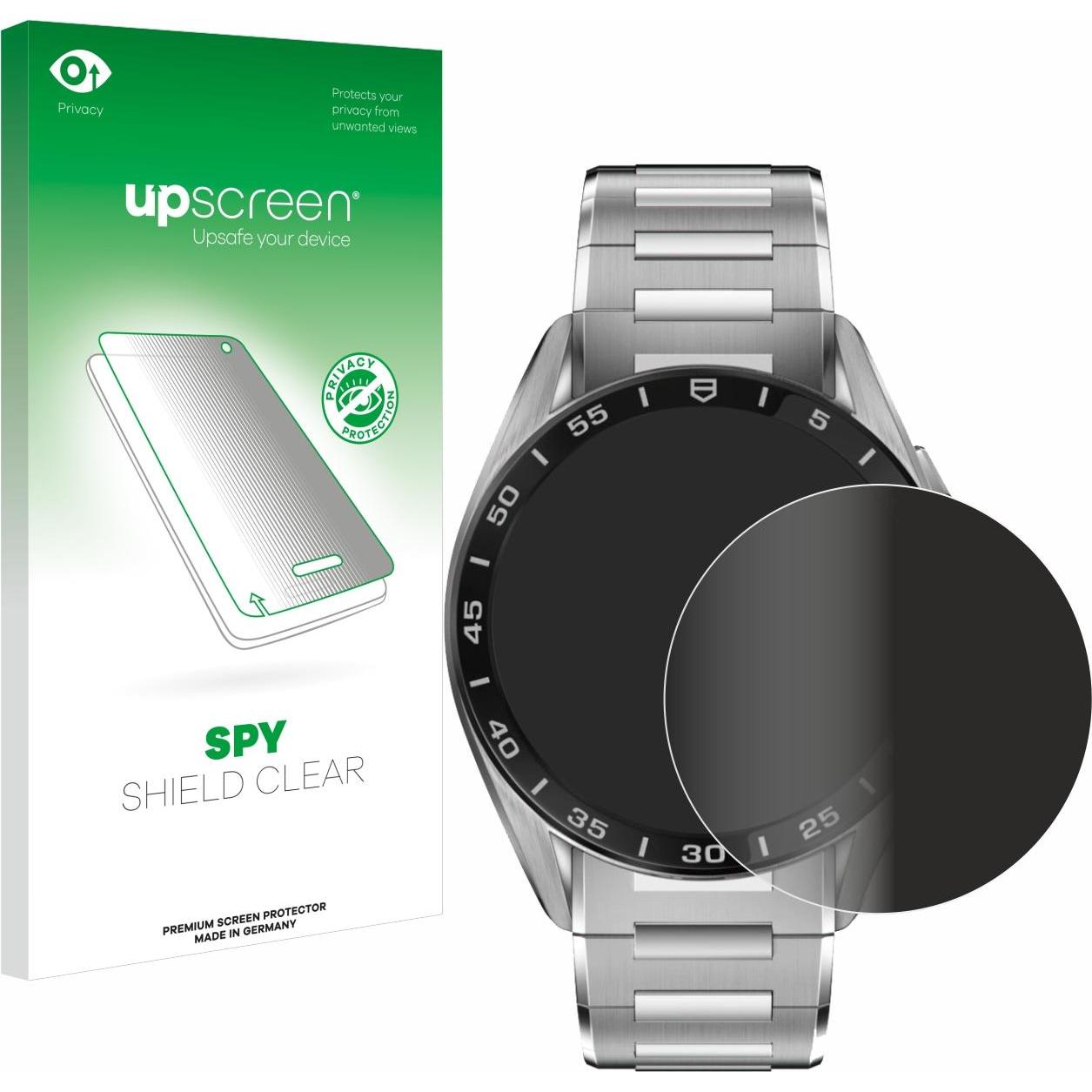 upscreen Spy Shield Pellicola Privacy, Pellicola protettiva per smartwatch, Trasparente