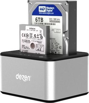 Produktbild Dezen Dual HDD Docking Station - 2.5" & 3.5"