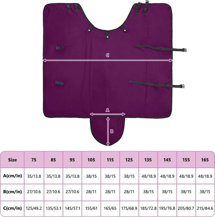 Produktbild vidaXL Pferdedecke (105 cm)