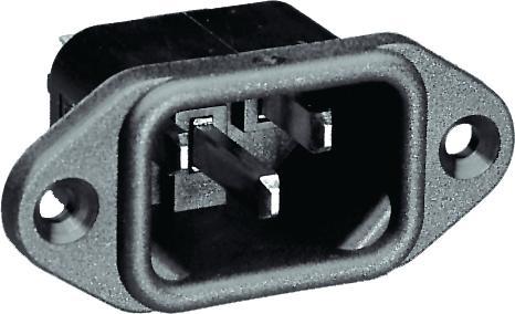 Produktbild Bulgin Einbau-Gerätestecker, C14, 250V (C14)