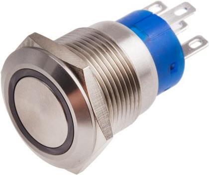 Produktbild RS PRO 19mm,stainless,SPST,latch,Rd,24V (50 Schrauben pro Stück)