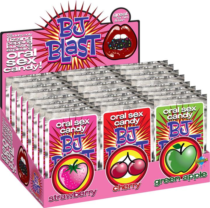 Actual product image Pipedream BJ Blast Assorted Flavours 36pc (Dice games, English, French, German, Russian, Italian, Spanish, Dutch)
