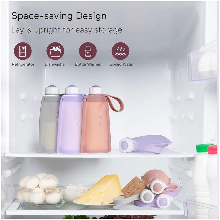 Actual product image Momcozy Silikon-Milchaufbewahrungsbeutel