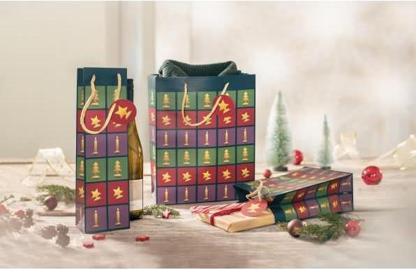 Image du produit Sigel Sac cadeau de Noël "Cut-out style", grand Sac cadeau en papier, 157 g/qm, surface mate (Pochette cadeau, 1 x)