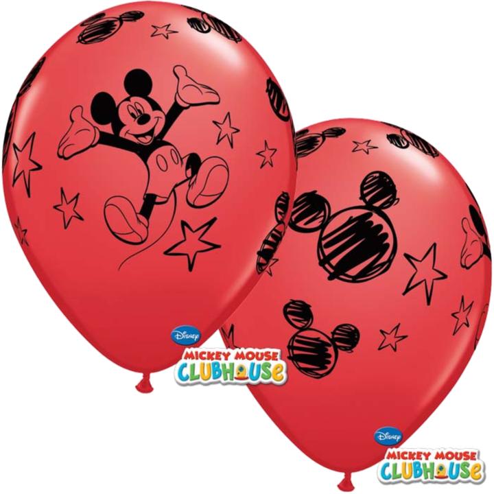 Produktbild Pionneer Rote Luftballons Mickey Mouse (6 x)