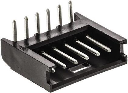 Produktbild TE Connectivity 6way single row r/a tin