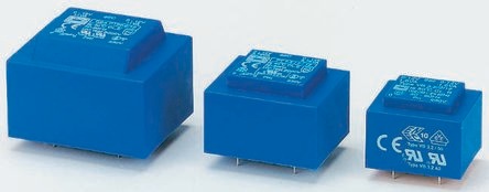 Actual product image Block PCB mount transformer 2.8VA 1x18 o/p