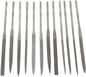 Actual product image RS PRO 12 PIECE NEEDLE FILE SET 140MM LONG (Cut 00, 145 mm)
