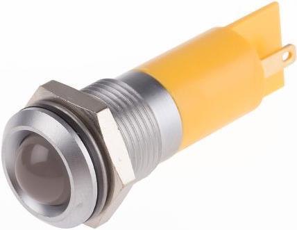 Produktbild RS PRO LED vorst 14mm satin 24VAC/DC HC gelb