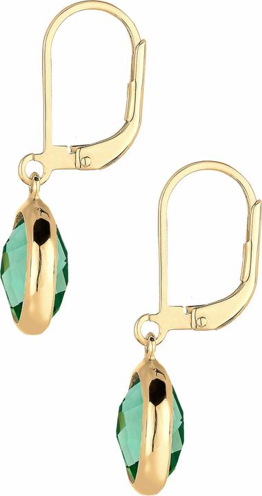 Immagine prodotto Elli PREMIUM Orecchini al quarzo di base elegante e alla moda in argento 925 placcato oro (Argento 925)