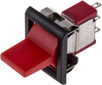 Produktbild RS PRO Wippschalter 1-polig T-A-T 16x13mm rot