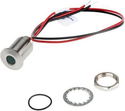 Produktbild RS PRO 10mm 316L stainless steel LED, grn 24Vdc