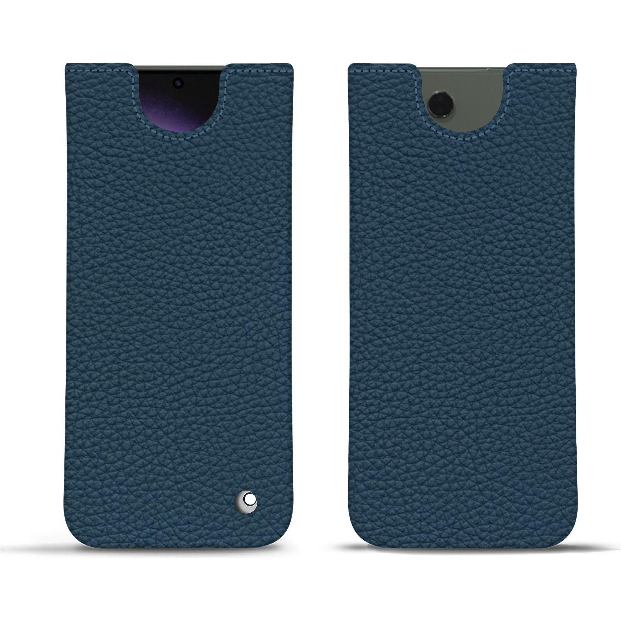 Noreve Lederschutzhülle (Samsung Galaxy S24 Ultra), Smartphone Hülle, Blau