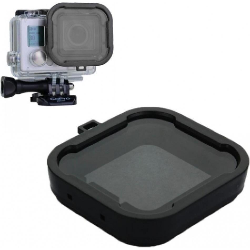 PowerGuard GoPro Filter grau für GoPro Hero 3+ und Hero 4 mit Standardgehäuse (4), Action Cam Zubehör, Grau
