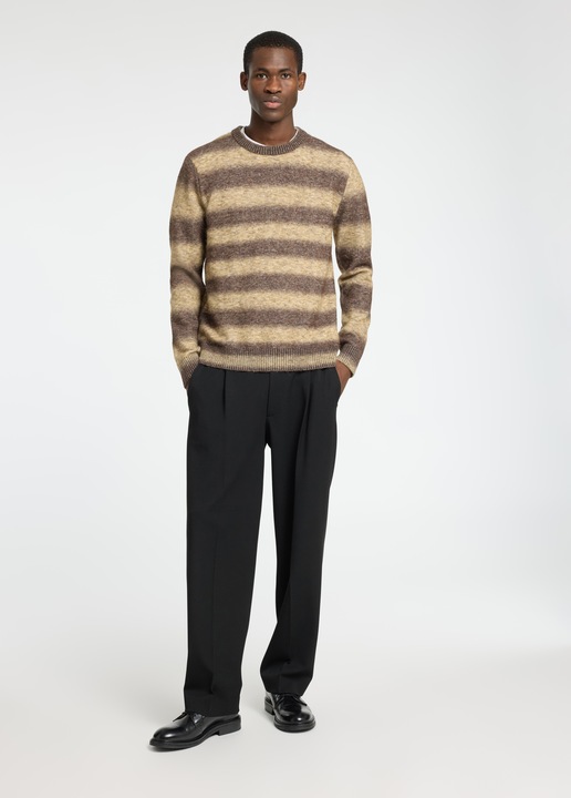 Produktbild Selected Homme Gestreifter Ombré Pullover mit Rundhalsausschnitt (XL)