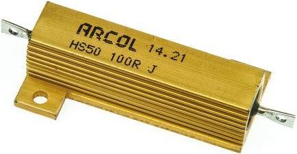 Produktbild Arcol Draht Leistungswiderstand Alu 50W 100R