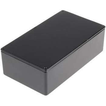 Rs Pro Aluminium Enclosure, IP54, Shielded (Gehäuse), Elektronikzubehör + Gehäuse, Schwarz